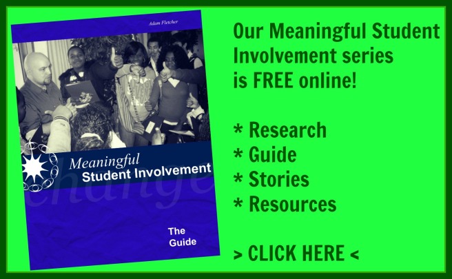 Your FREE copies of the Meaningful Student Involvement series are online at soundout.org